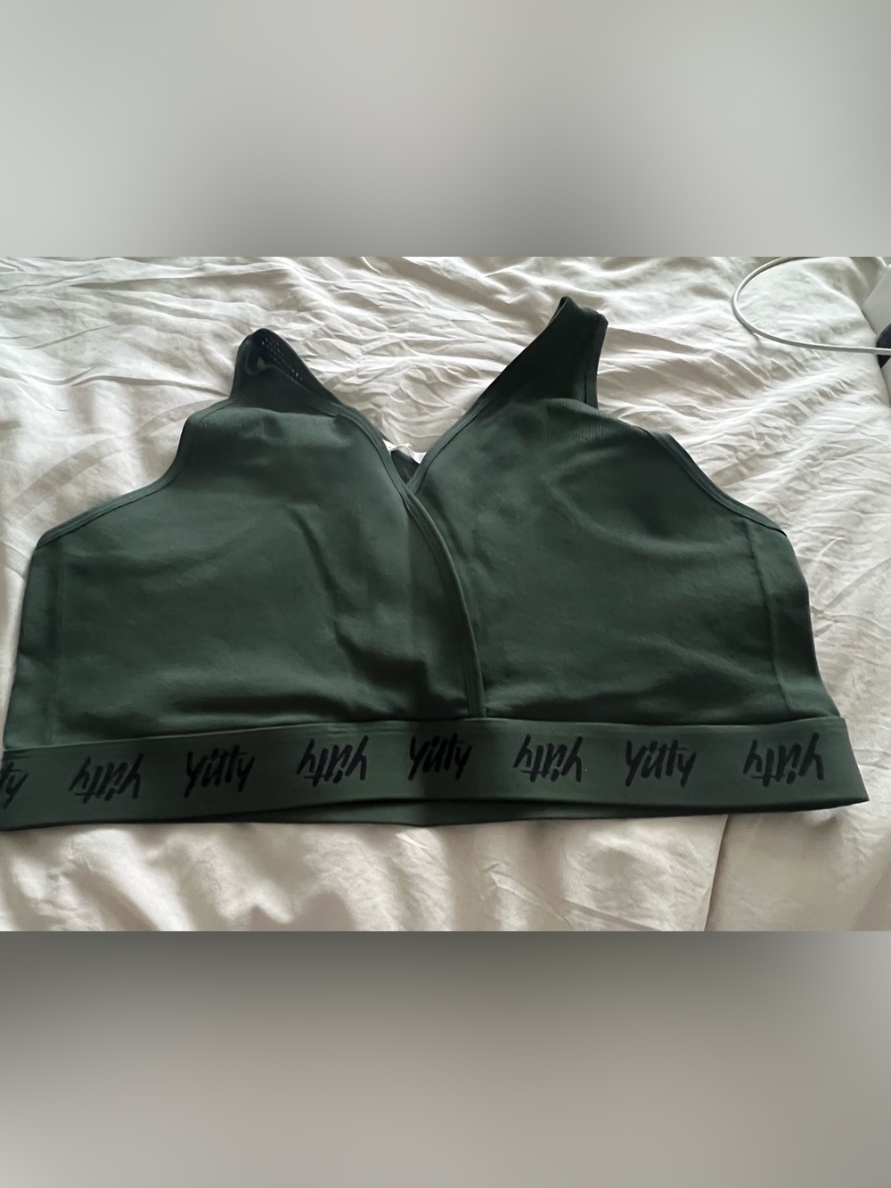 YITTY Dark Green Sports Bra